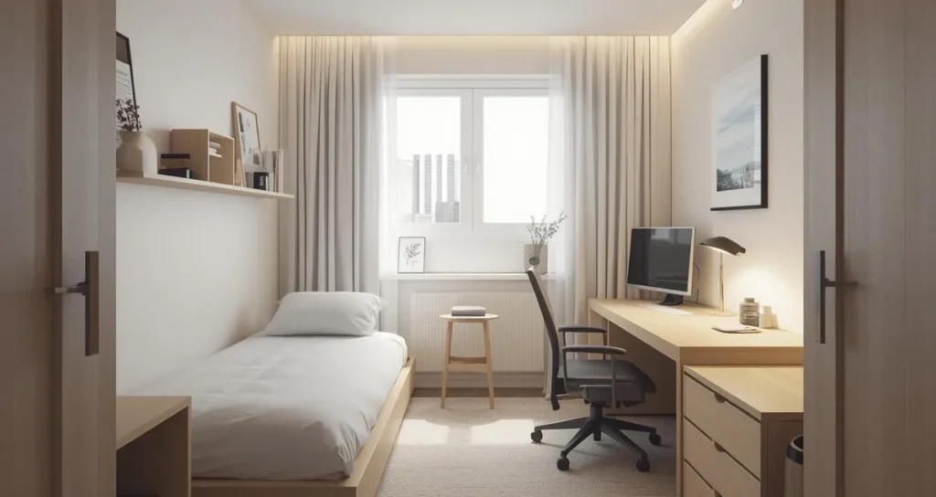 Minimalist Decor Works Best for Small Dorm Rooms